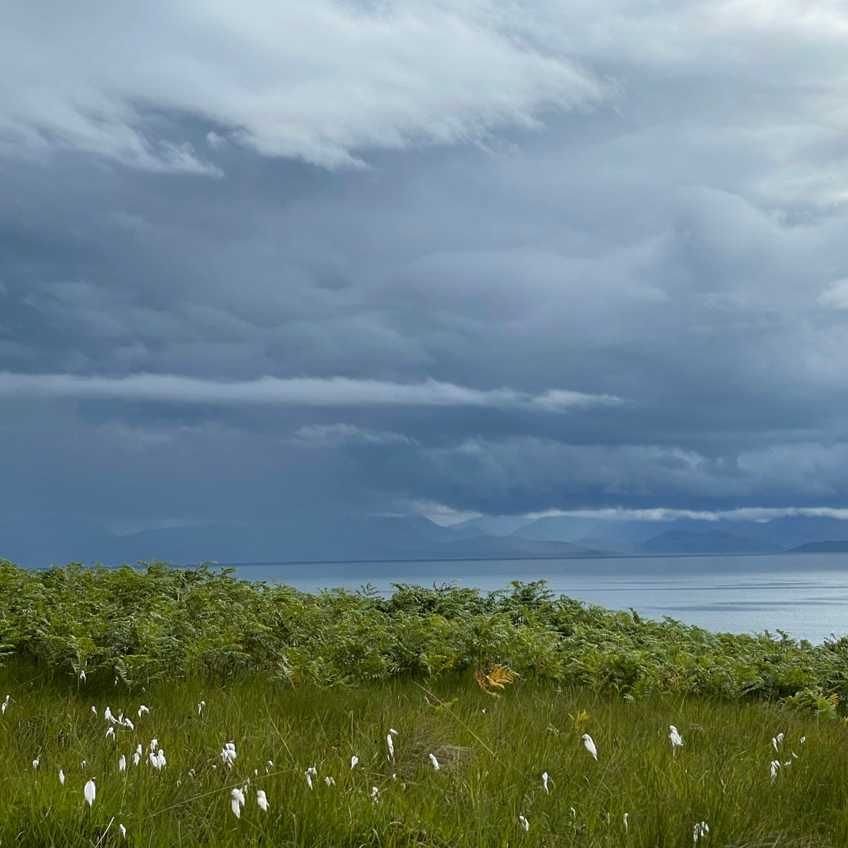 View across to Skye from the Applecross Peninsula – Applecross Croft