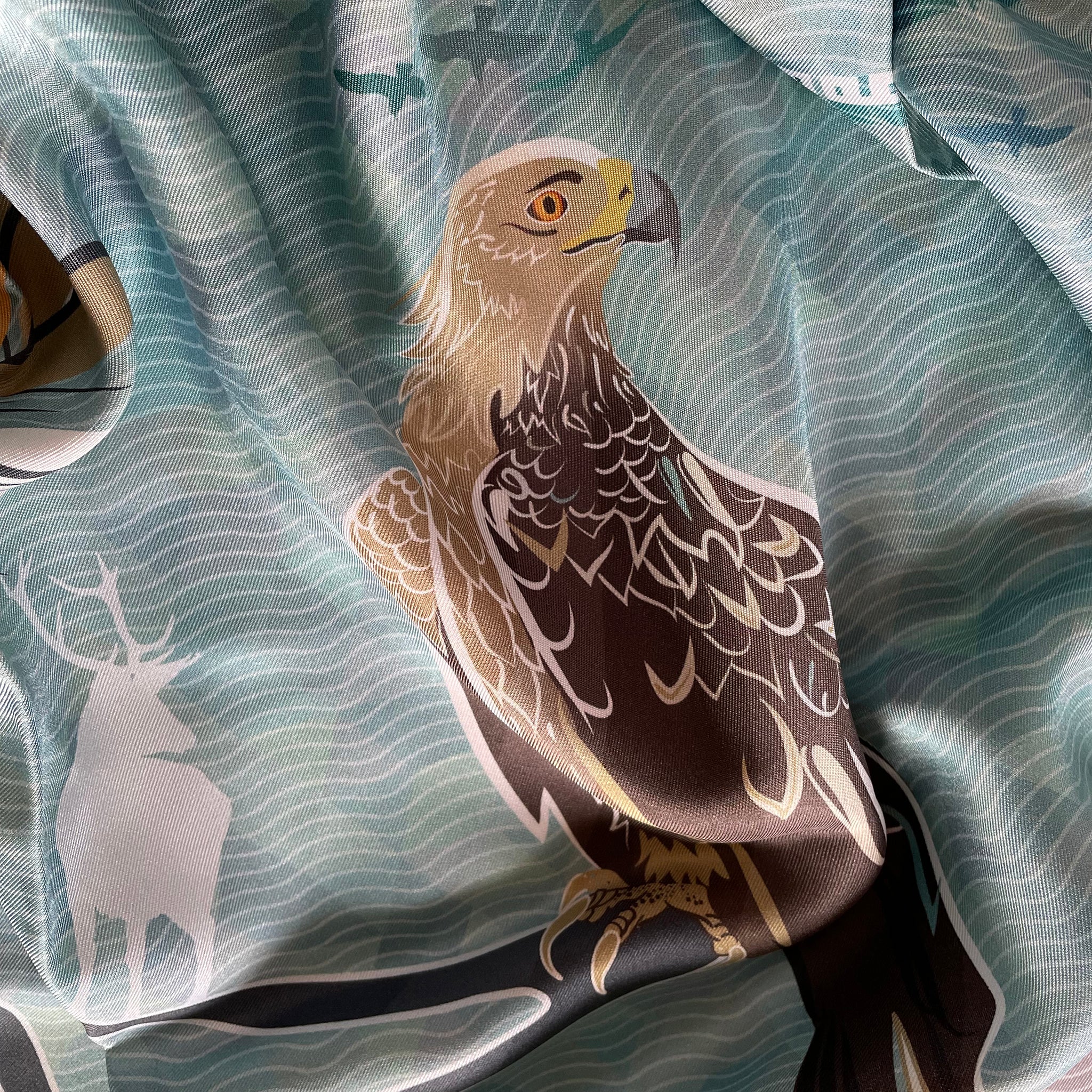 scarf detail of eagle