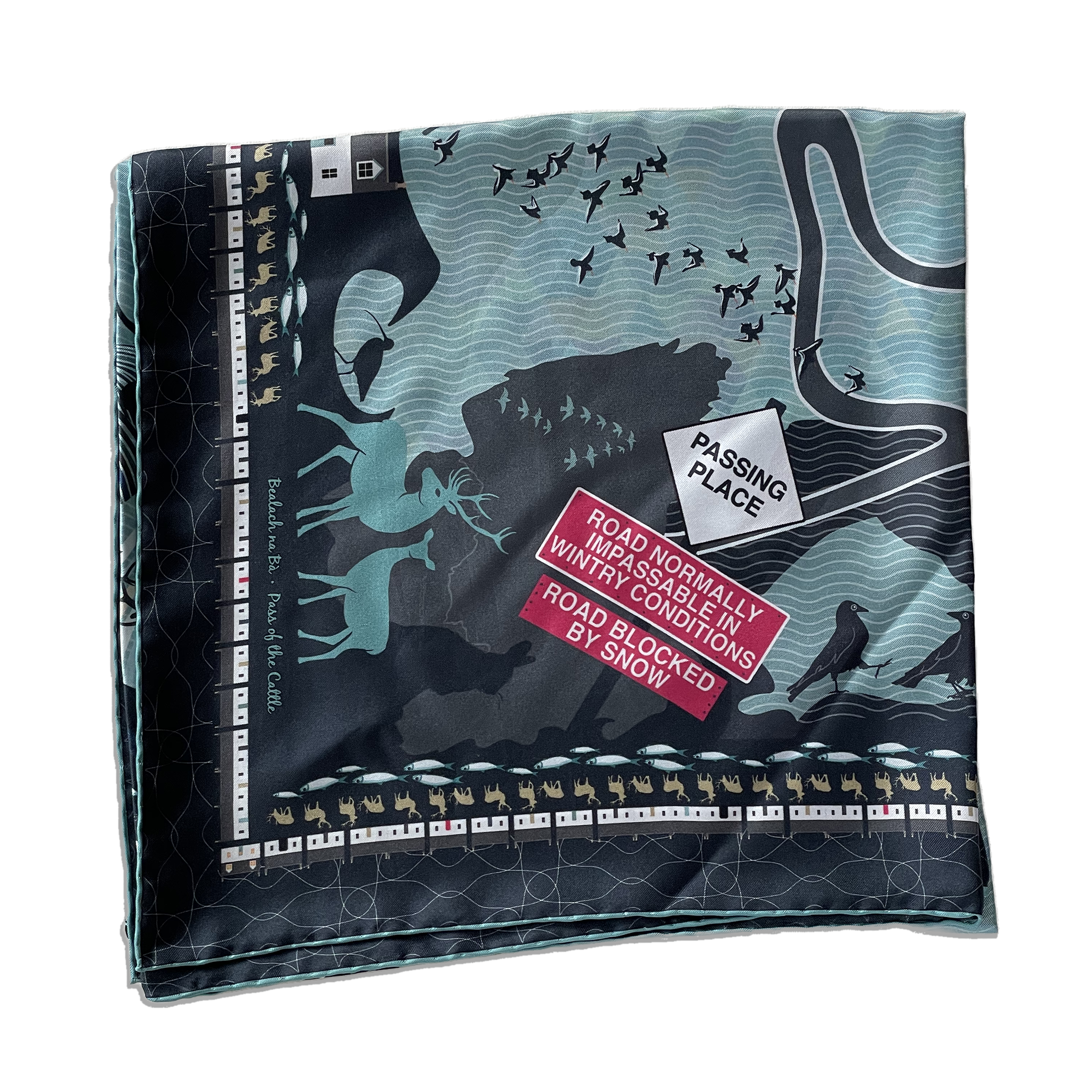 Bealach na Bà scarf folded