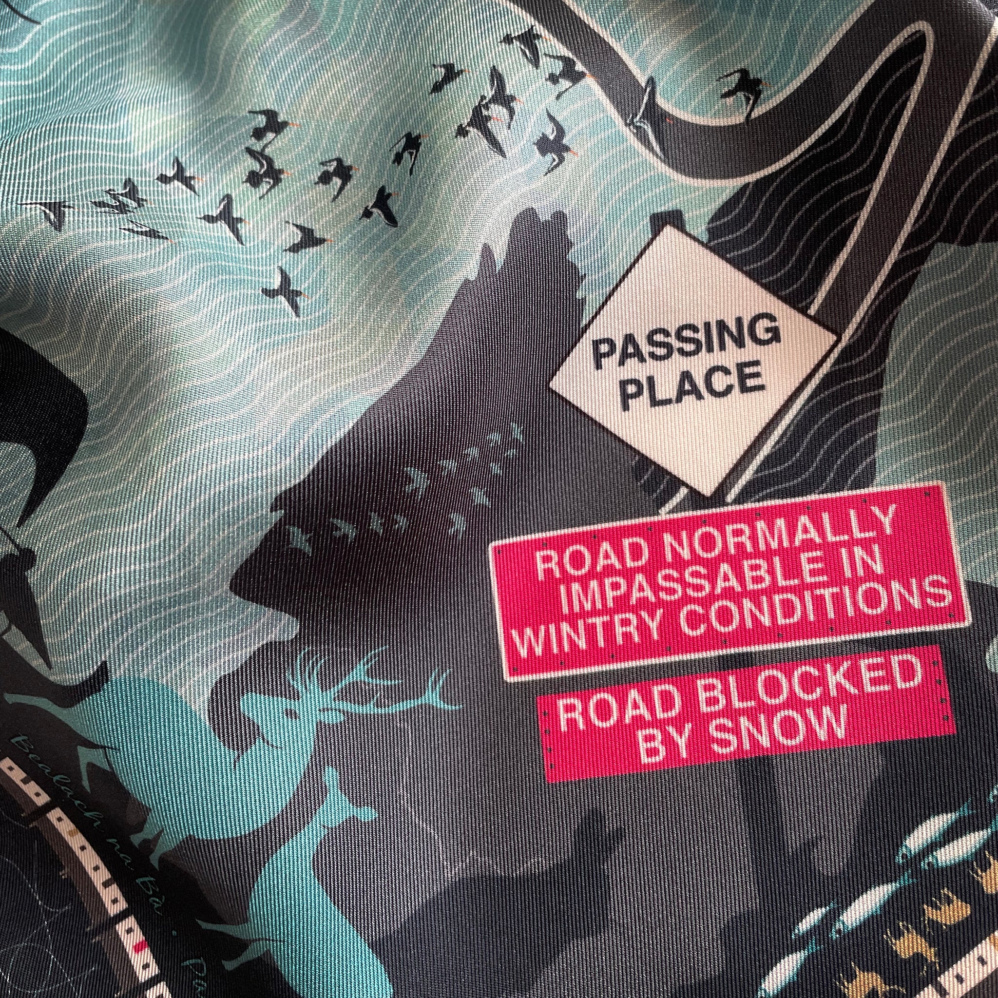 Bealach Na Bà | LARGE SILK SCARF | 90cm x 90cm