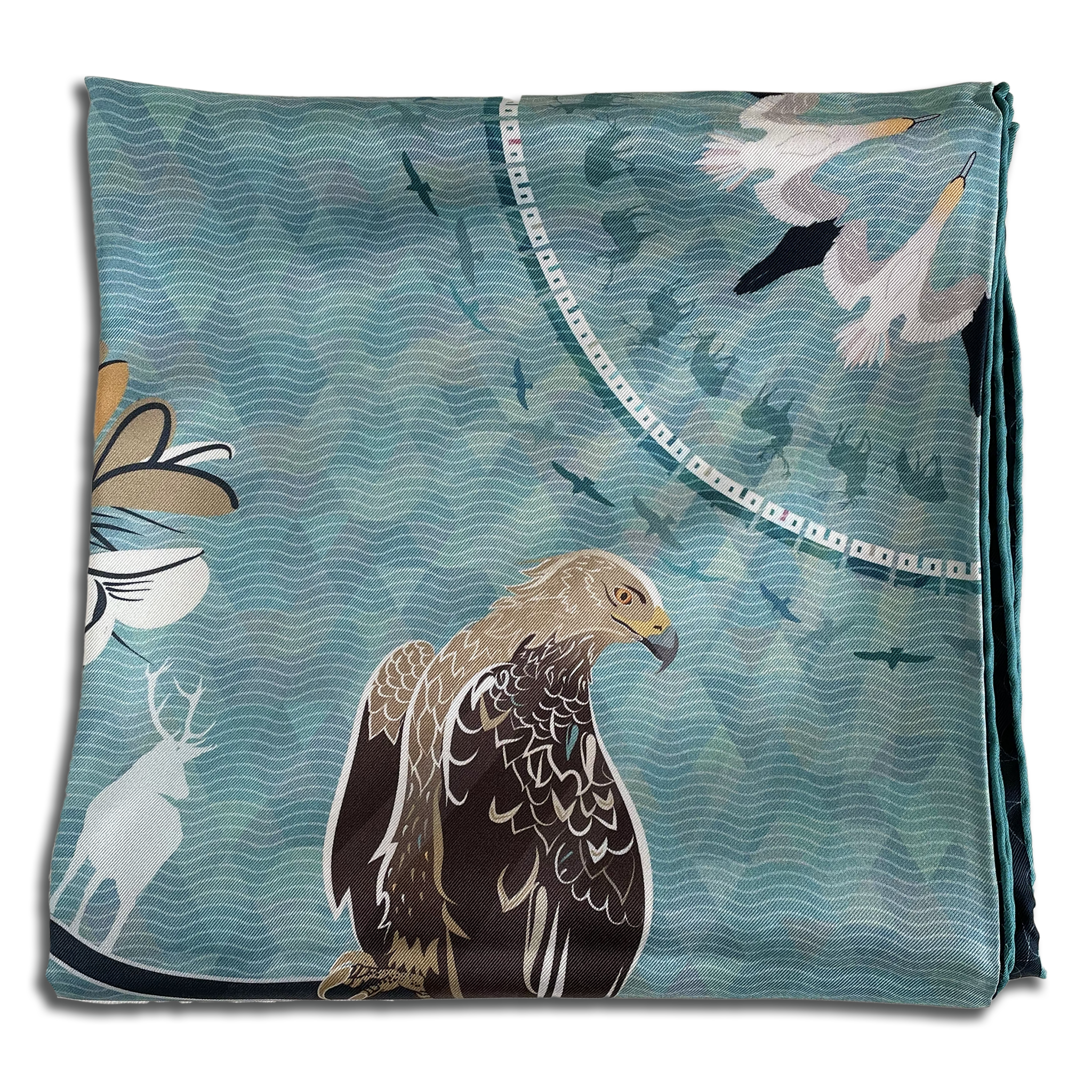 Bealach Na Bà | LARGE SILK SCARF | 90cm x 90cm