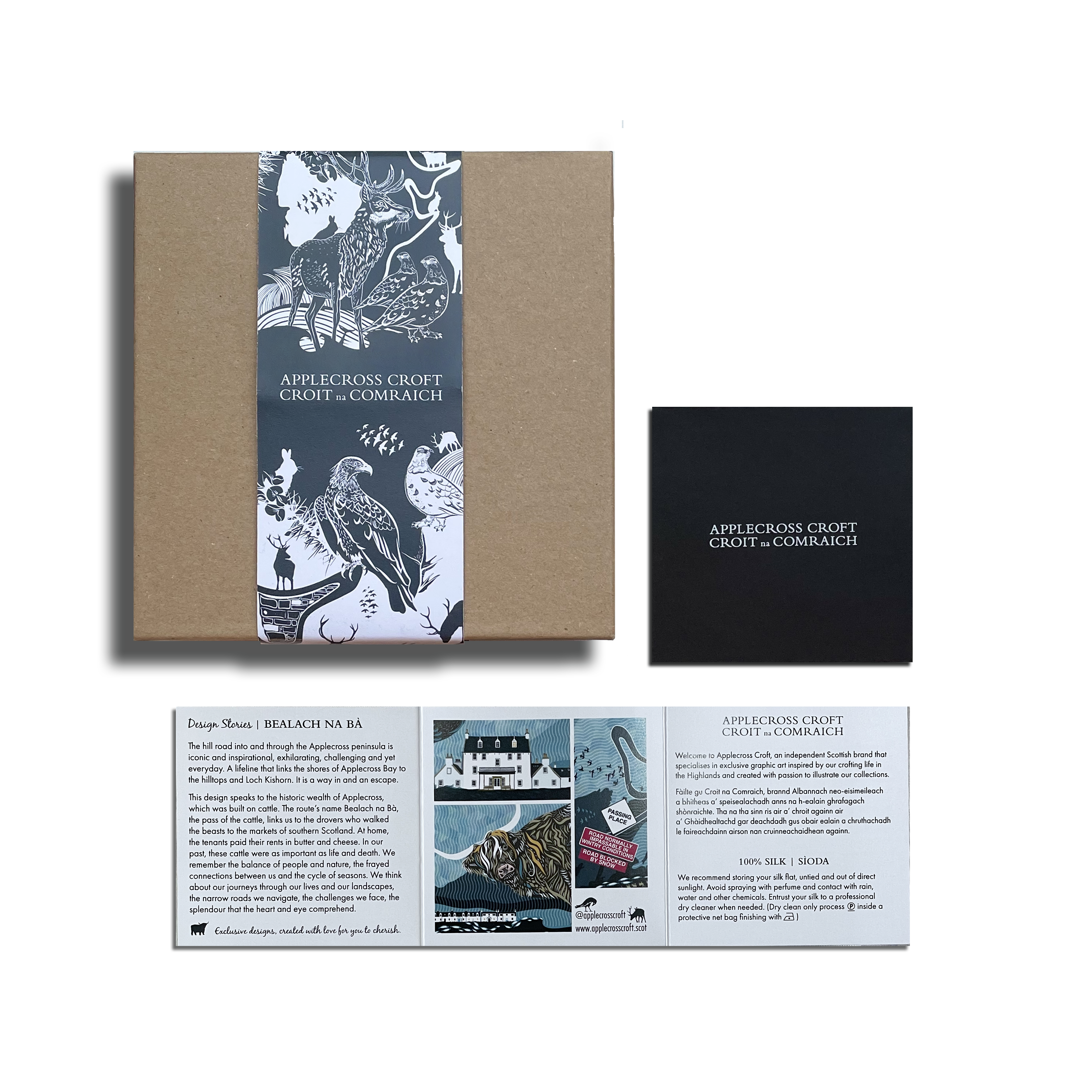 Bealach Na Bà | LARGE SILK SCARF | 90cm x 90cm