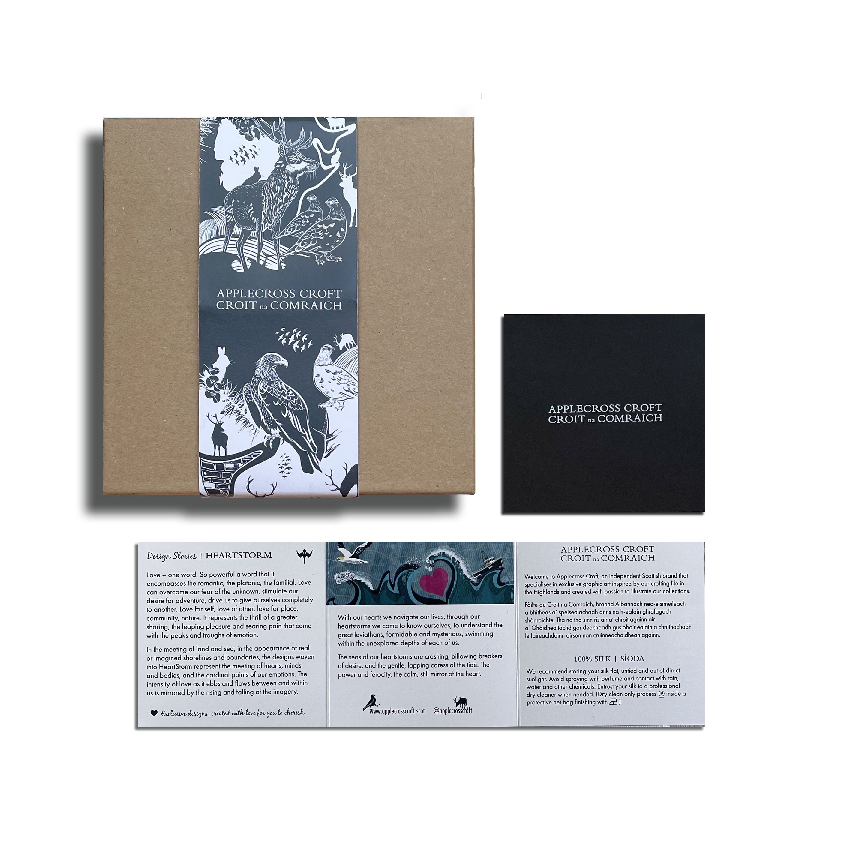 HEARTSTORM | STOIRM-CHRIDHE | GRAND SILK SCARF | 130cm x 130cm