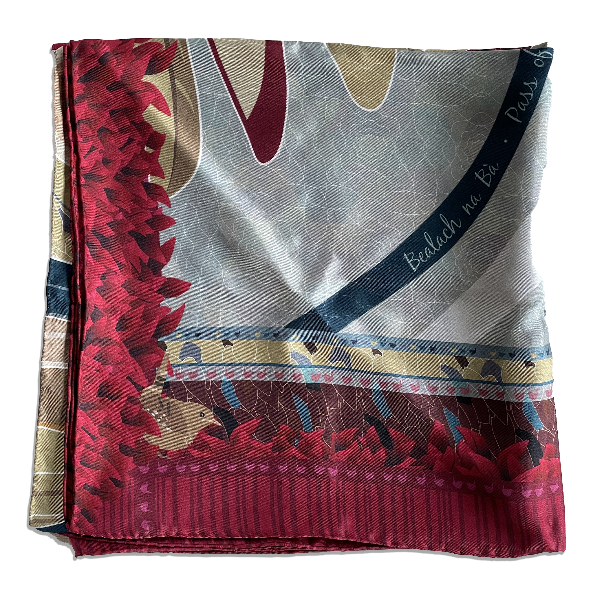 THE EAGLE & THE WREN | AN T-IOLAIR & AN DREATHAN-DONN | GRAND SILK SCARF | 130cm x 130cm