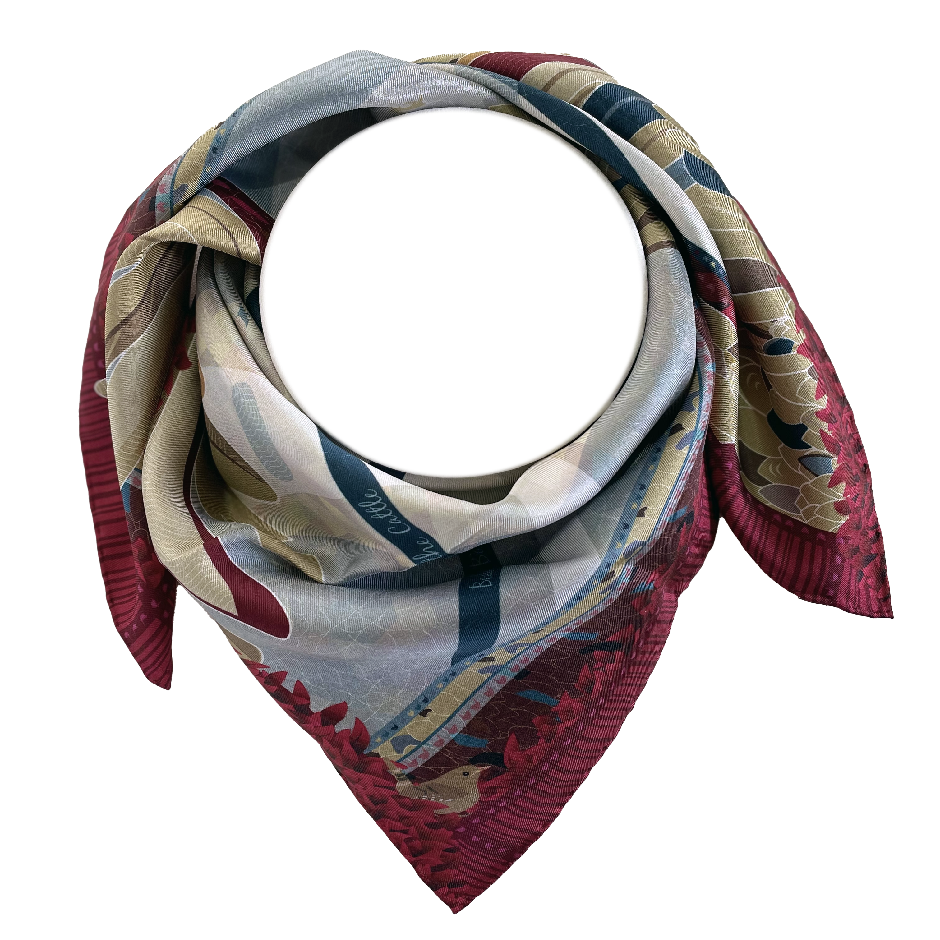 THE EAGLE & THE WREN | AN T-IOLAIR & AN DREATHAN-DONN | MIDI SILK SCARF | 65cm x 65cm