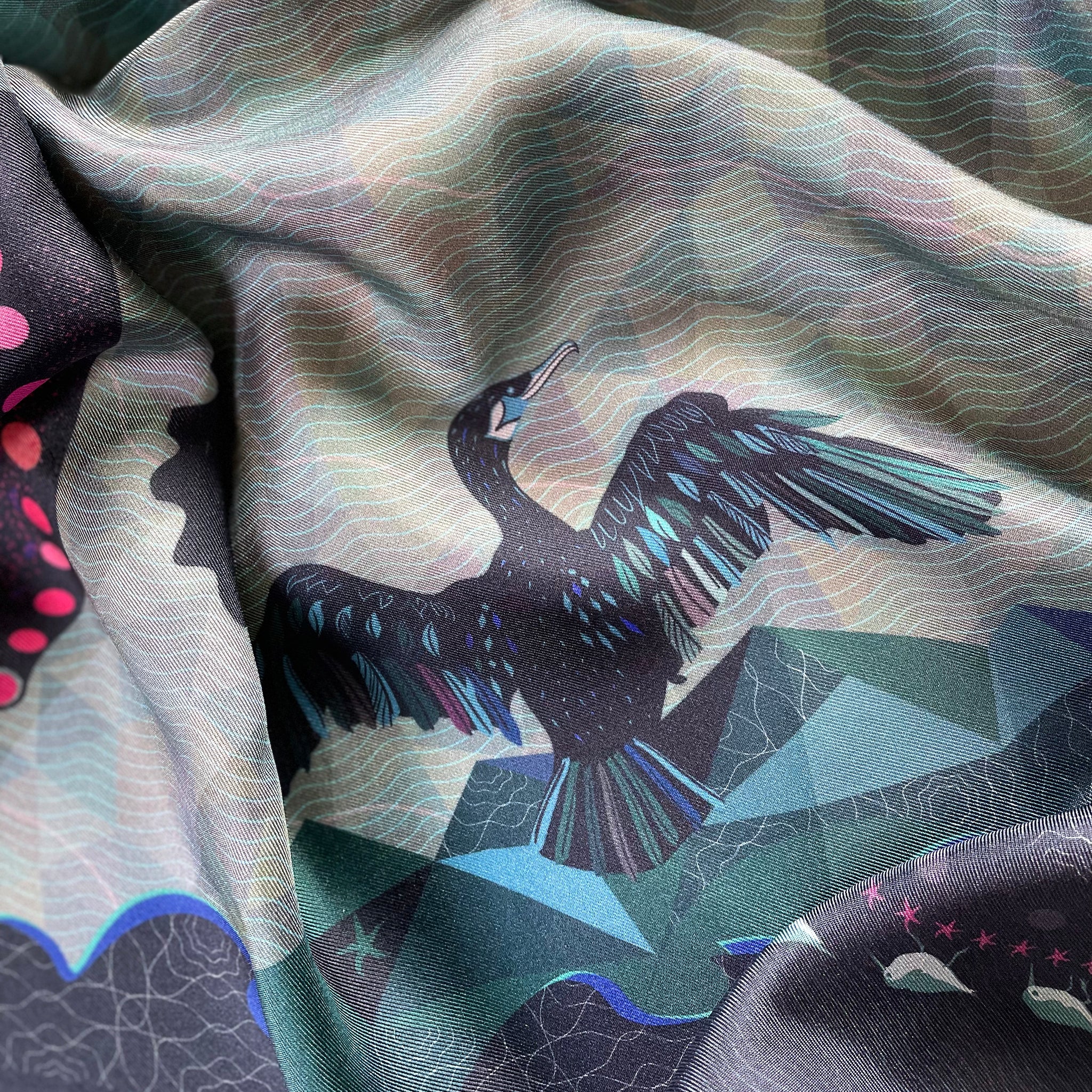 HEARTSTORM | STOIRM-CHRIDHE | GRAND SILK SCARF | 130cm x 130cm