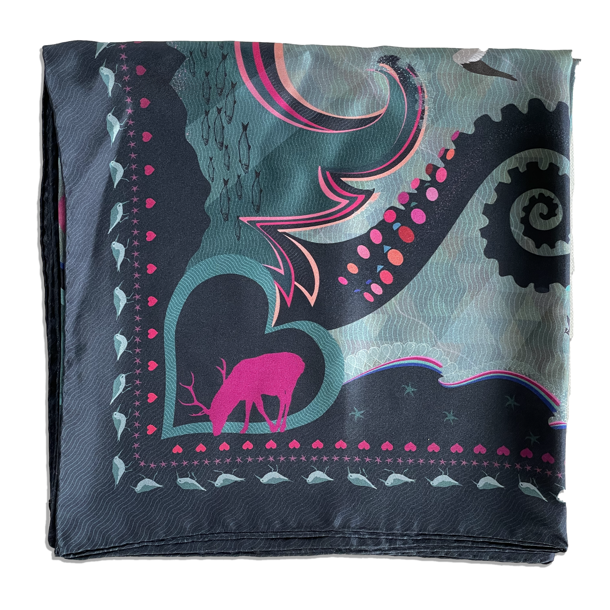 HEARTSTORM | STOIRM-CHRIDHE | GRAND SILK SCARF | 130cm x 130cm