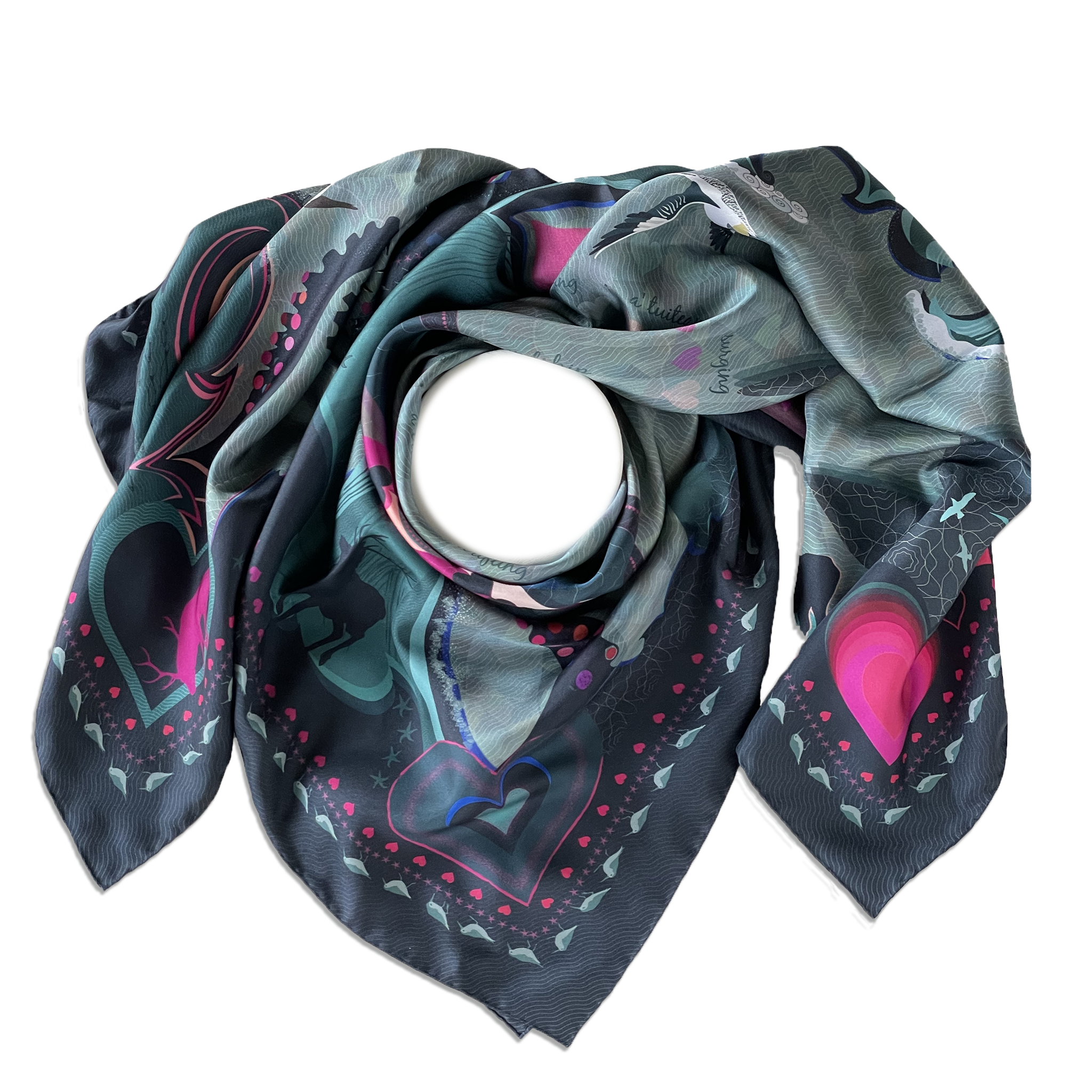HEARTSTORM | STOIRM-CHRIDHE | GRAND SILK SCARF | 130cm x 130cm