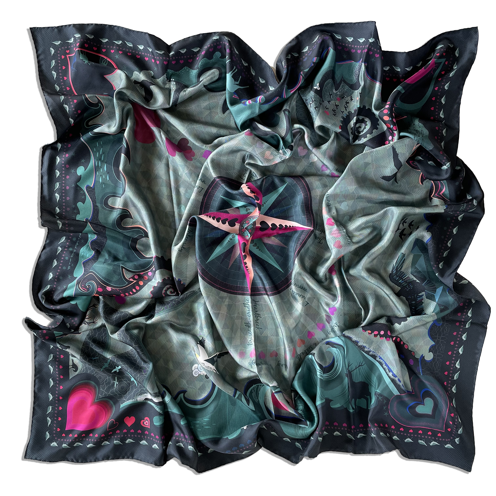 HEARTSTORM | STOIRM-CHRIDHE | GRAND SILK SCARF | 130cm x 130cm