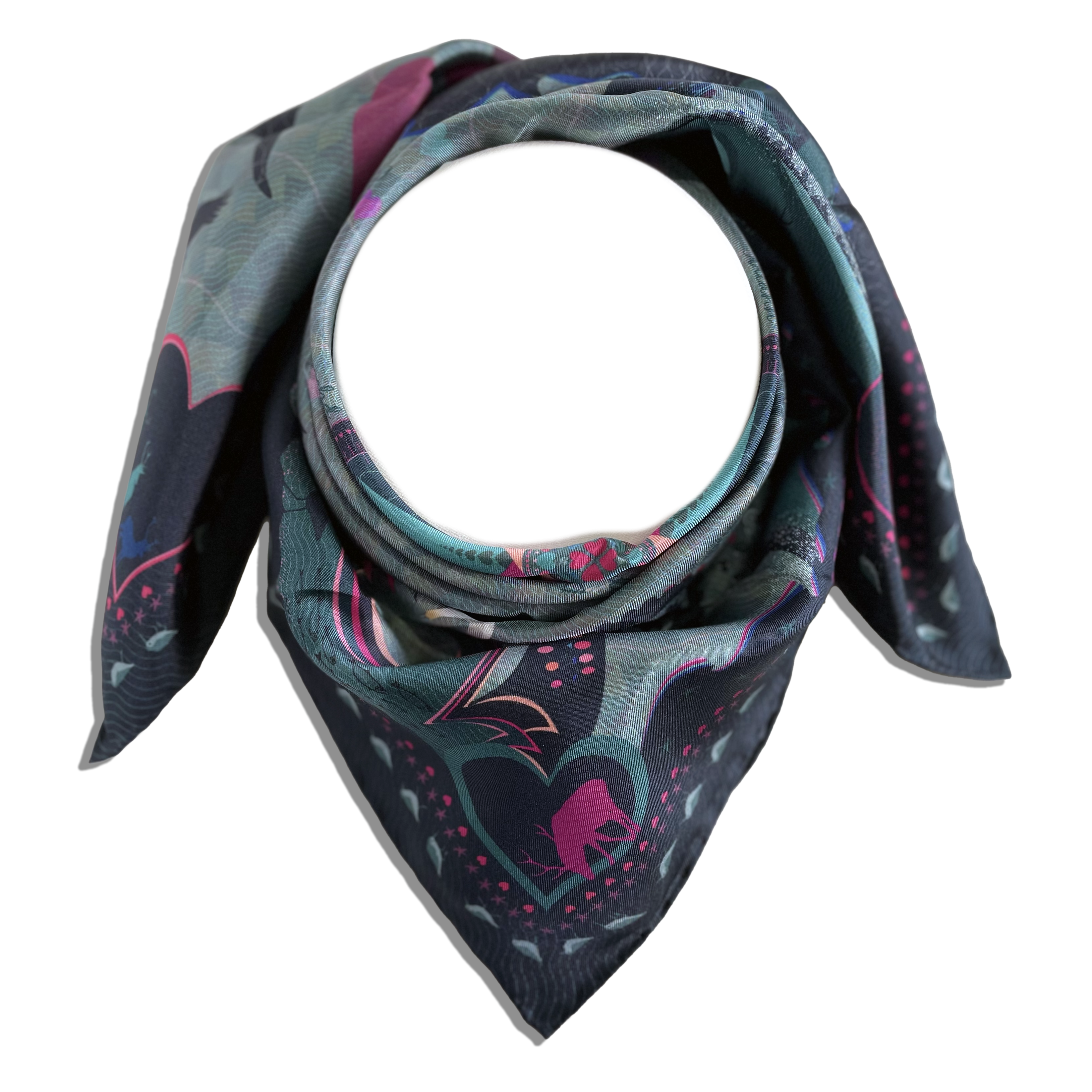 HeartStorm midi scarf tied