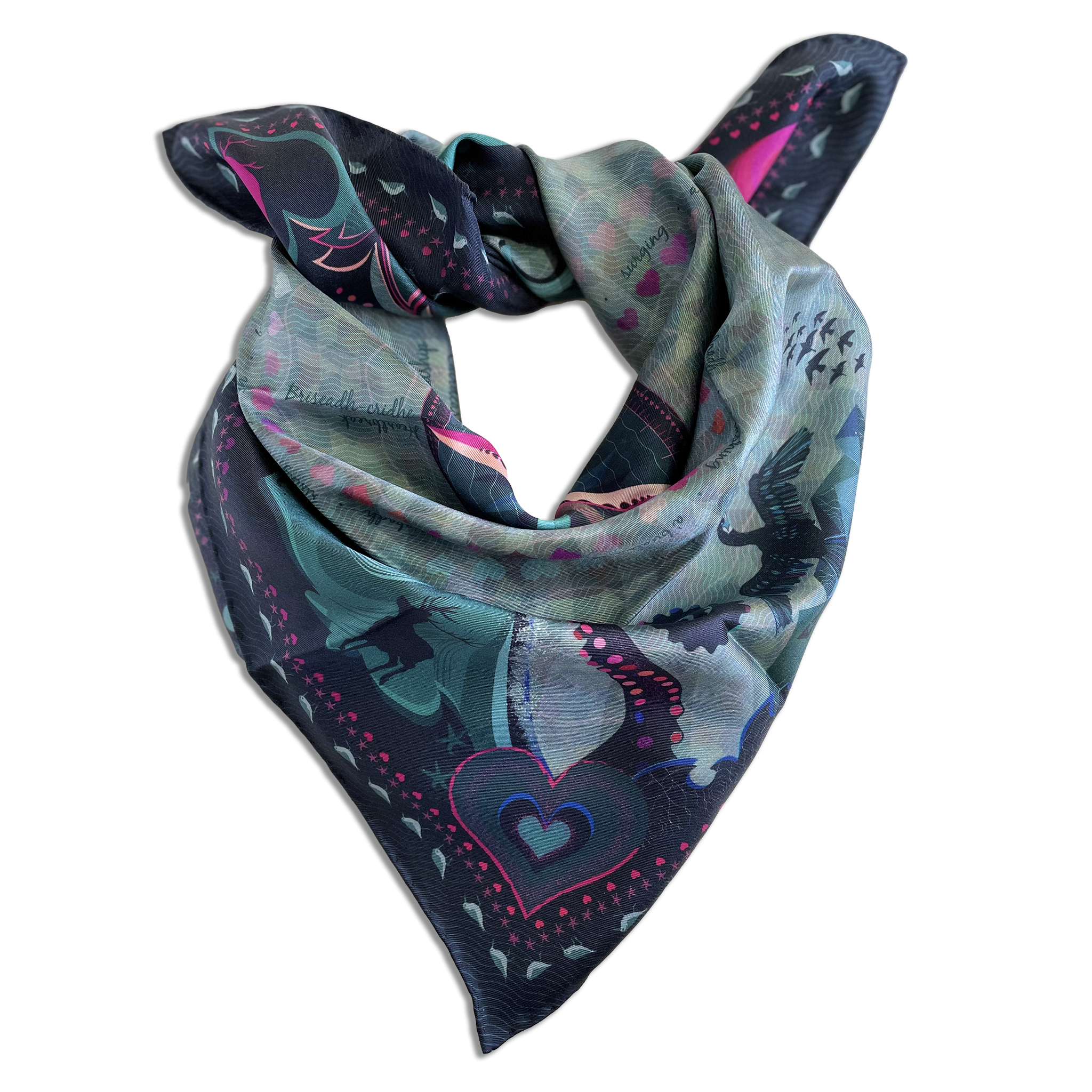 HeartStorm midi scarf tied