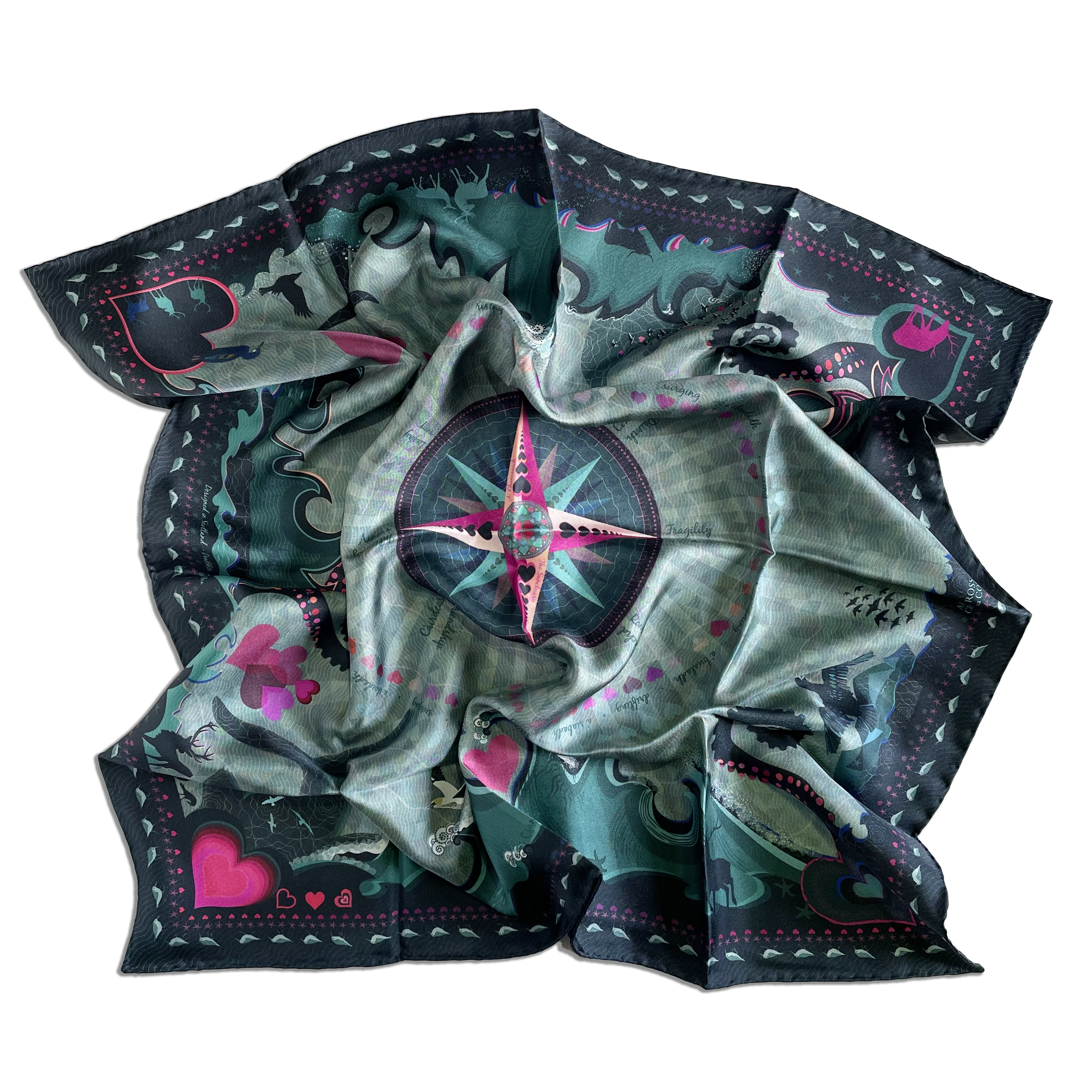 HeartStorm midi scarf