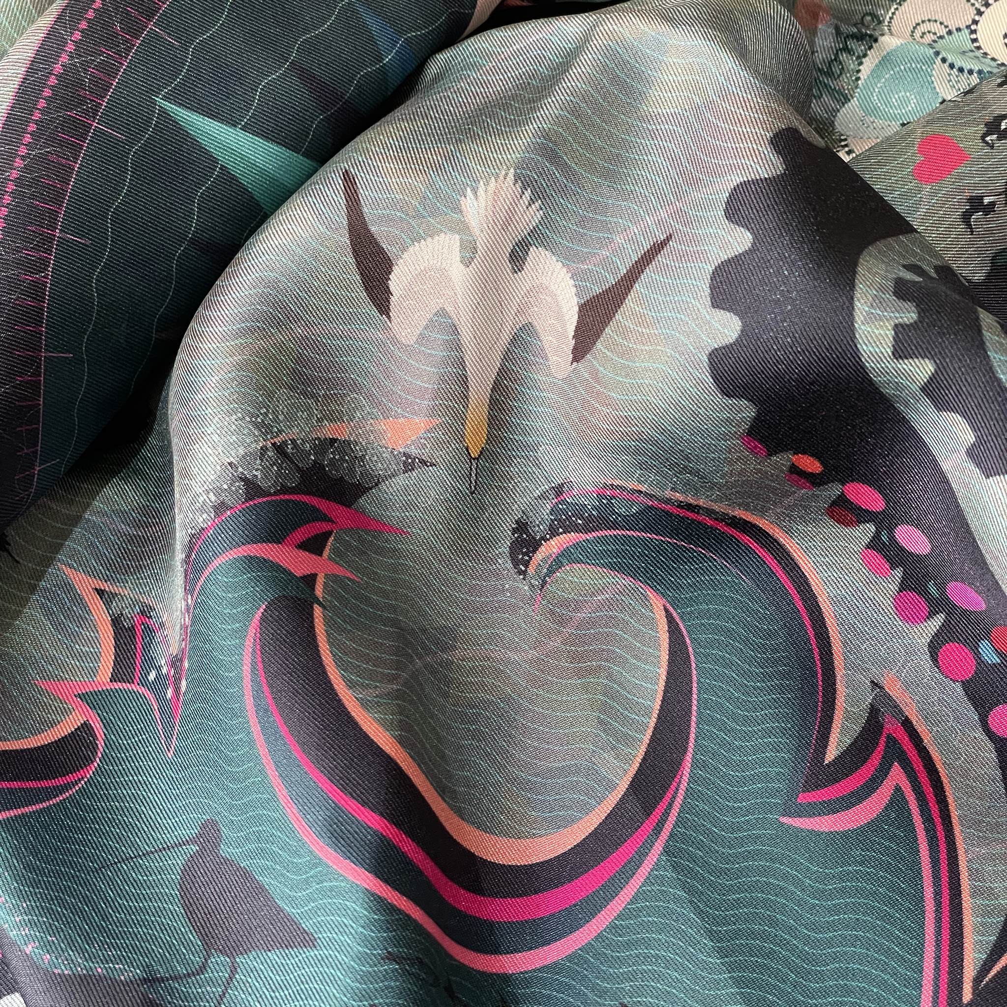 HEARTSTORM | STOIRM-CHRIDHE | LARGE SILK SCARF | 90cm x 90cm