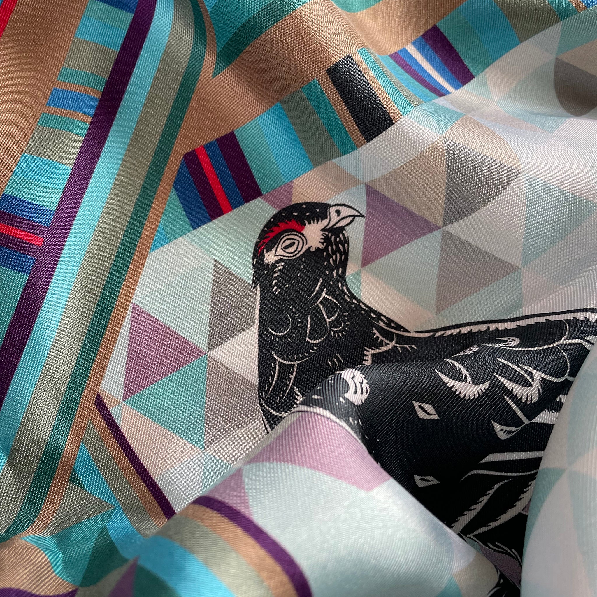PTARMIGAN | TORMACHAN AN T-SLÈIBHE  | GRAND SILK SCARF | 130cm x 130cm