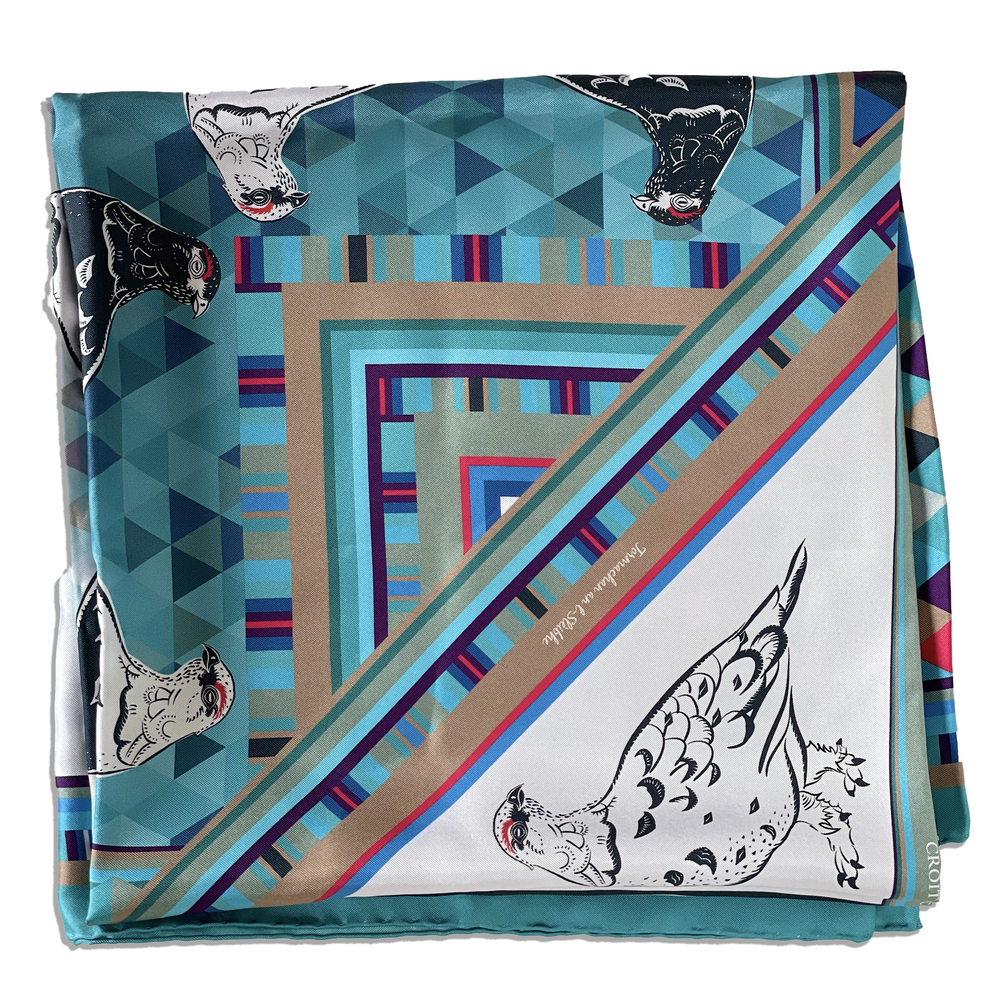 PTARMIGAN | TORMACHAN AN T-SLÈIBHE  | GRAND SILK SCARF | 130cm x 130cm