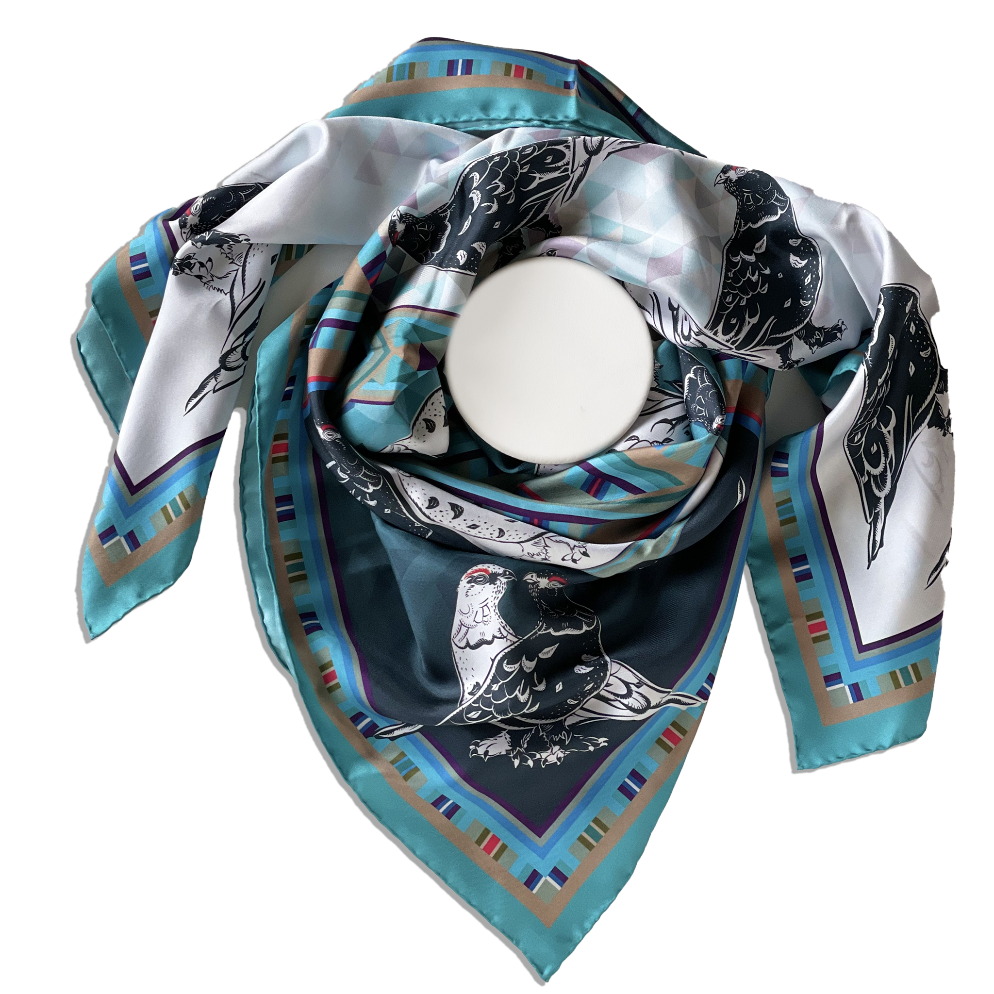 PTARMIGAN | TORMACHAN AN T-SLÈIBHE  | GRAND SILK SCARF | 130cm x 130cm