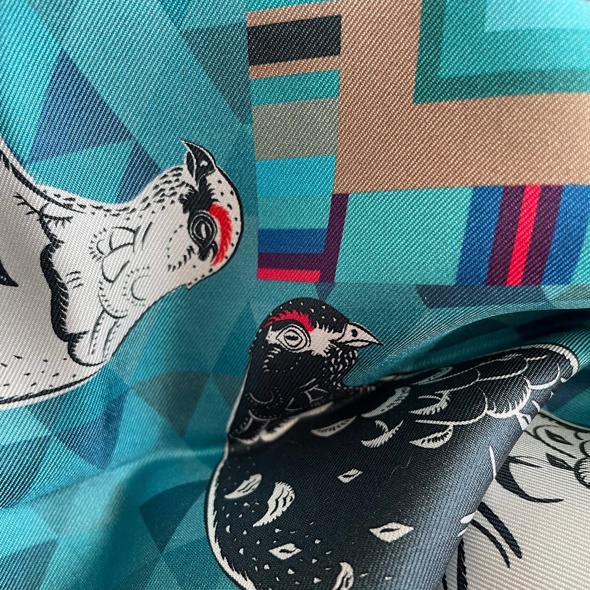 detail of ptarmigan scarf