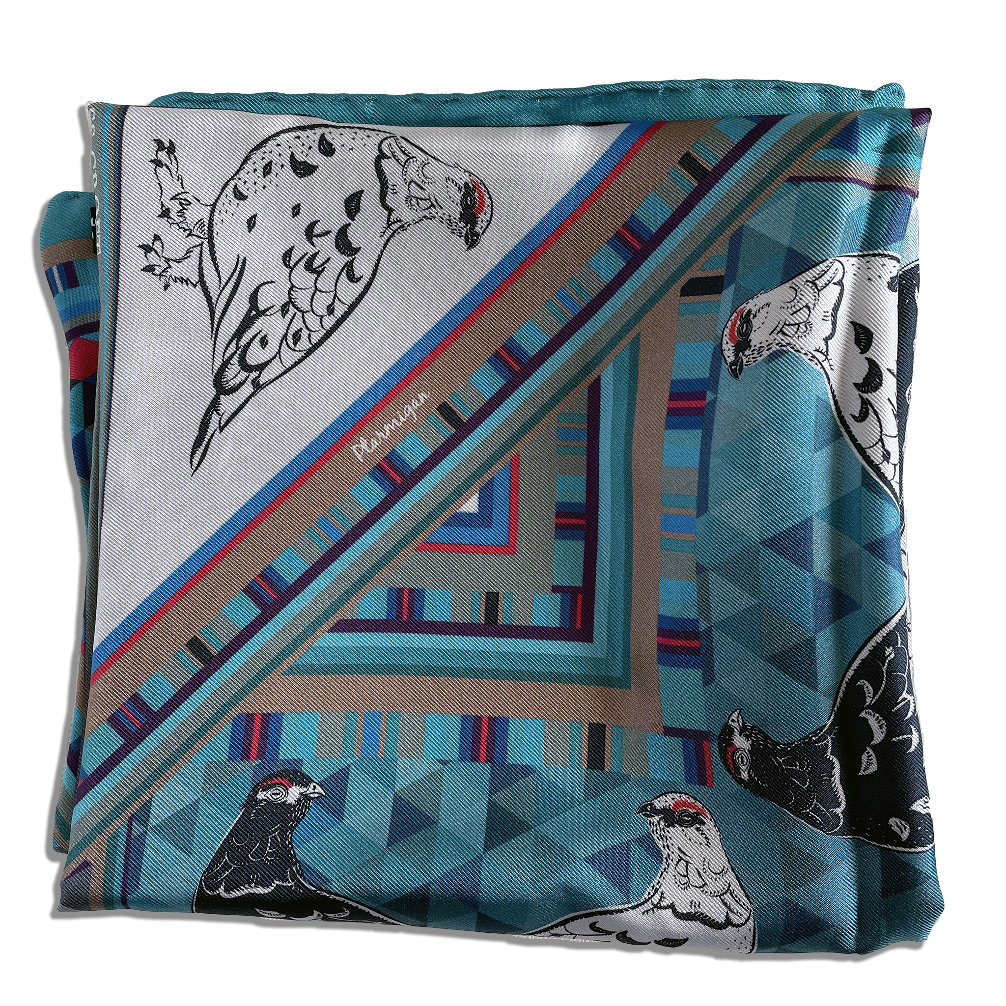 Ptarmigan scarf folded