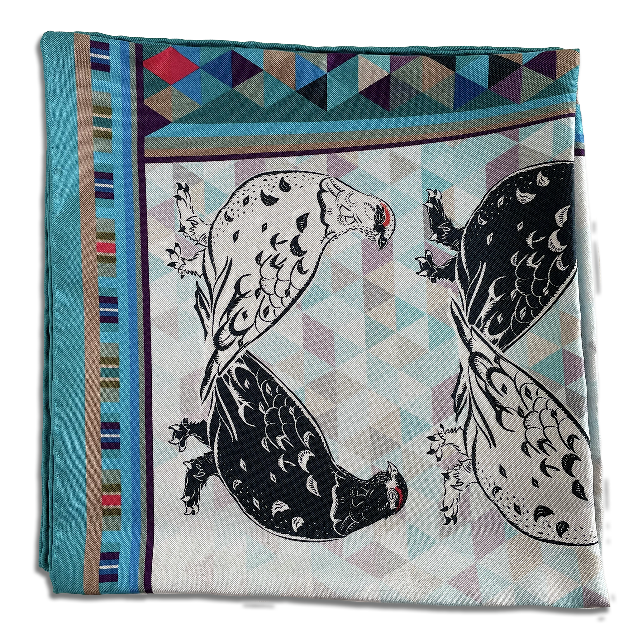 PTARMIGAN | TORMACHAN AN T-SLÈIBHE  | LARGE SILK SCARF | 90cm x 90cm