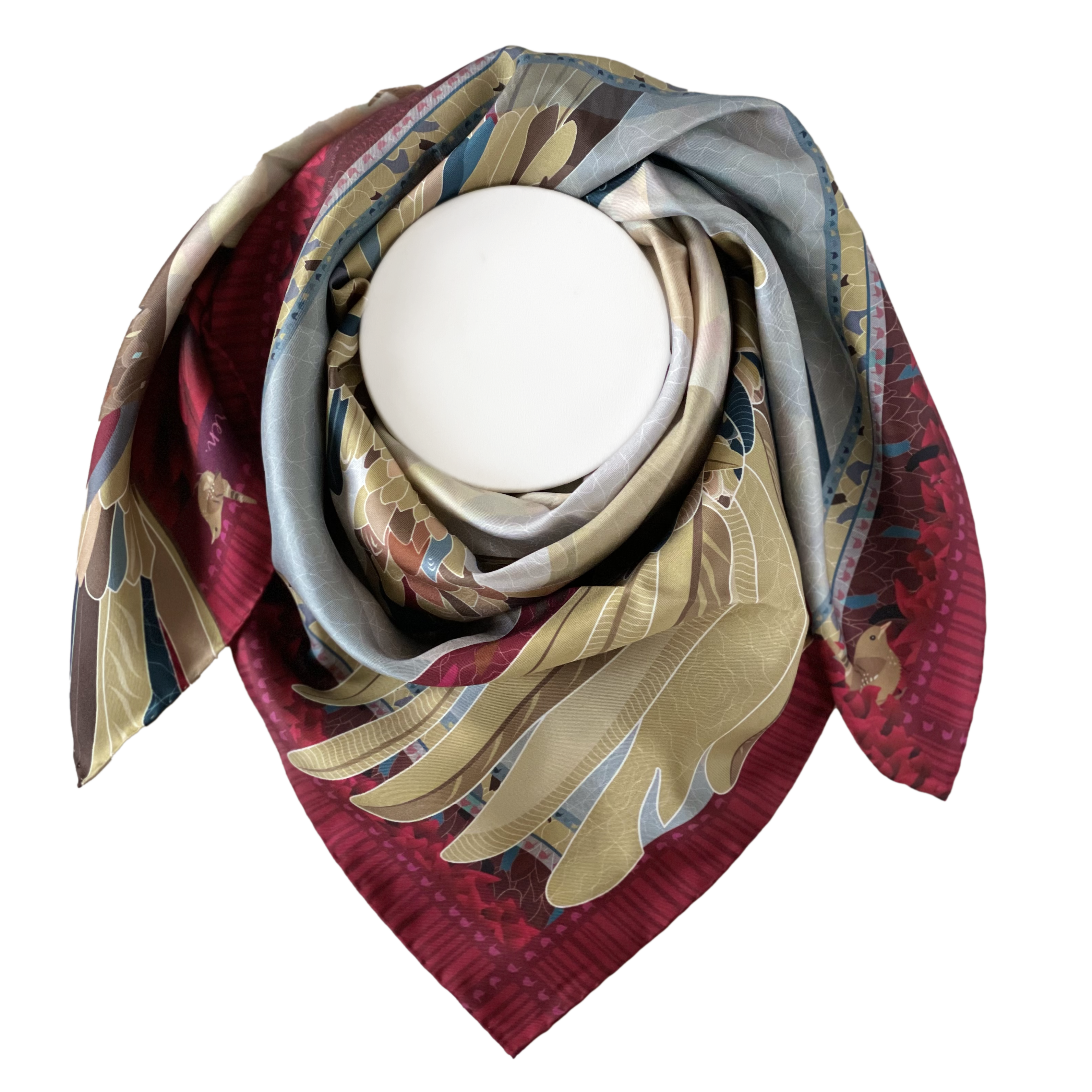 Eagle & Wren scarf - gathered