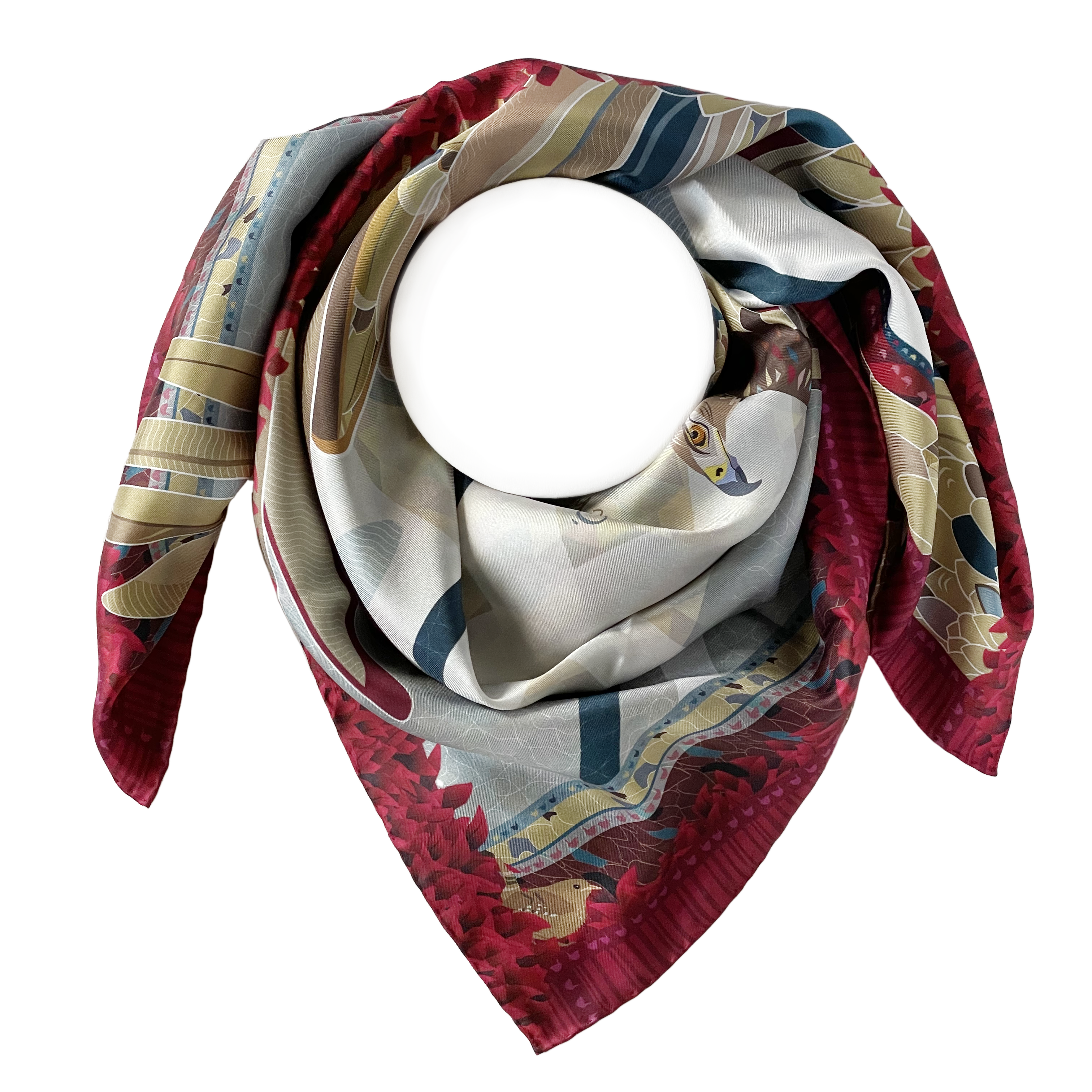 Eagle & Wren scarf - gathered